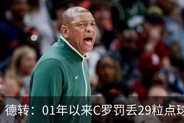 德转：01年以来C罗罚丢29粒点球次数最多，但罚中率高梅西8%